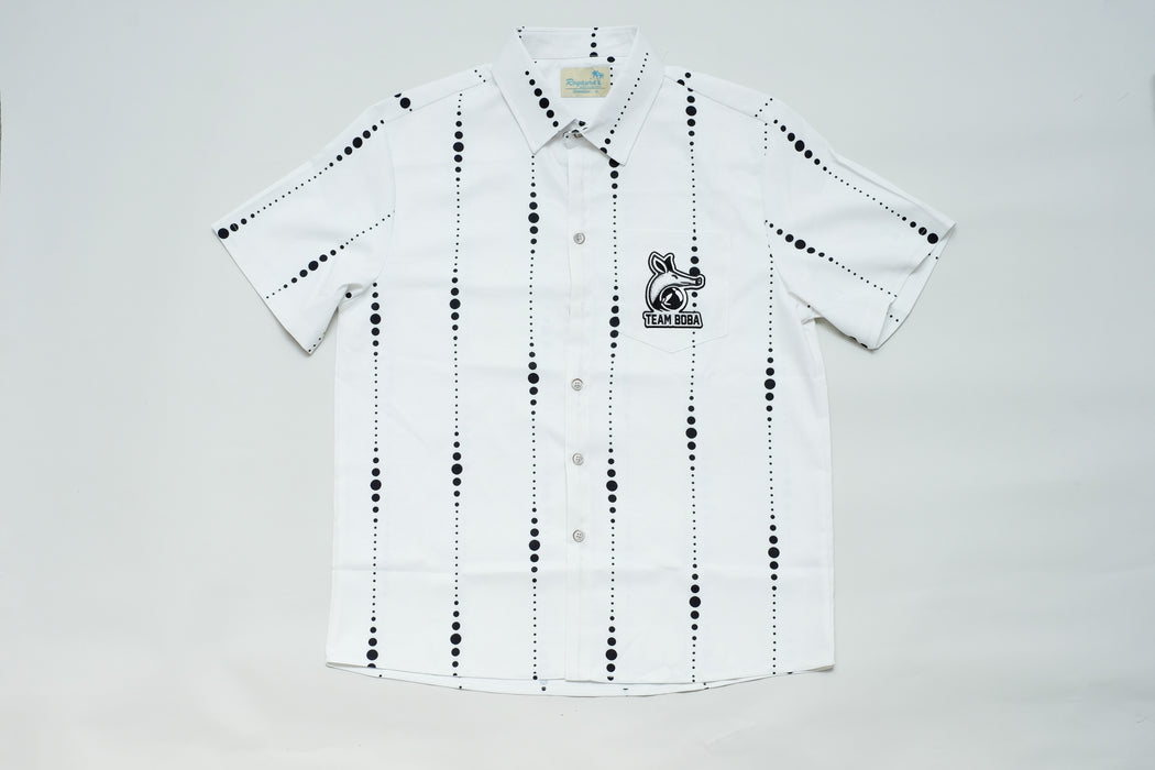 TEAM BOBA BOWLING SHIRT - WHITE